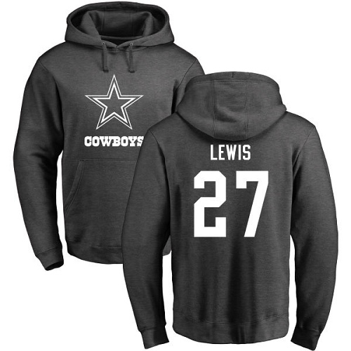 Men Dallas Cowboys Ash Jourdan Lewis One Color #27 Pullover NFL Hoodie Sweatshirts->dallas cowboys->NFL Jersey